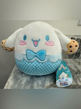 Sanrio Cinnamoroll Squishmallow White & Blue Hello Kitty & Friends Plush NWT 8”